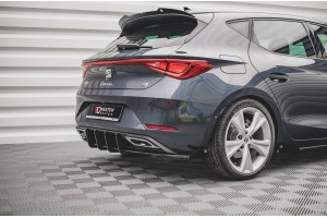 Street Pro Rear Valance + Flaps Seat Leon FR Hatchback Mk4 - Black + Gloss Flaps Street Pro Rear Valance + Flaps Seat Leon FR Hatchback Mk4 - Black + Gloss Flaps