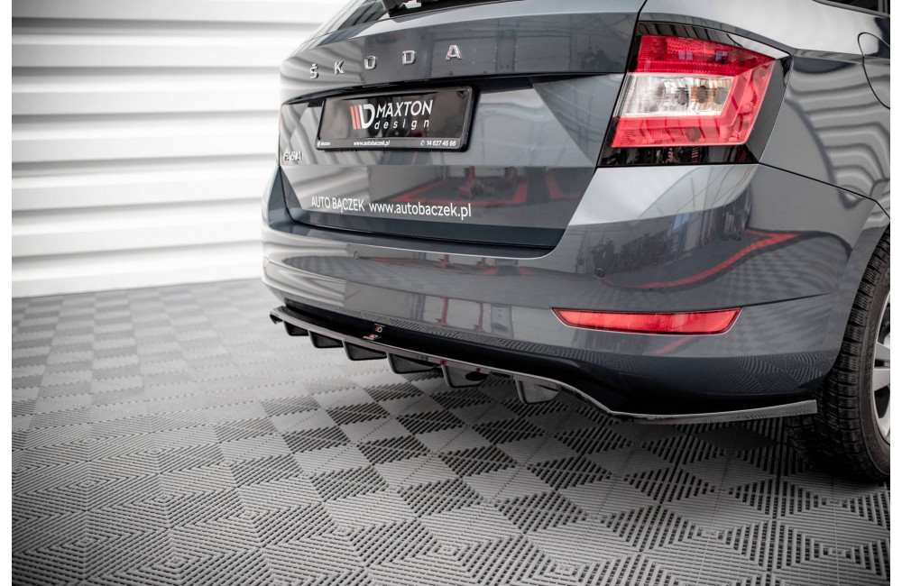 Rear Splitter (with vertical bars) Skoda Fabia Combi Mk3 Facelift