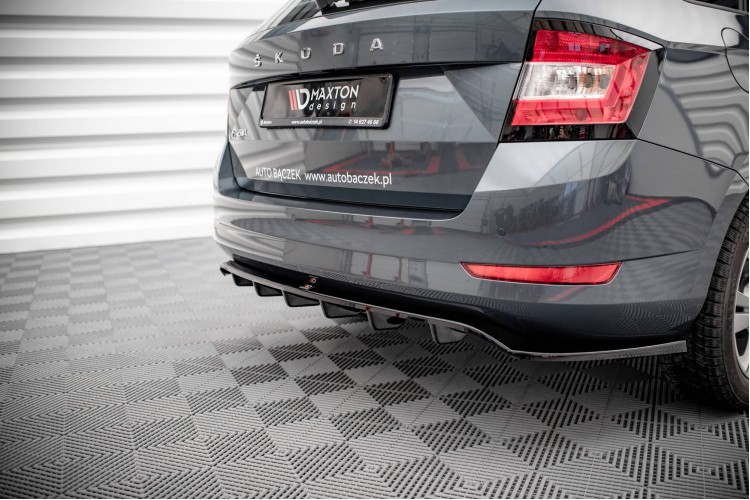 Πίσω Splitter (με κάθετες ράβδους) Skoda Fabia Combi Mk3 Facelift