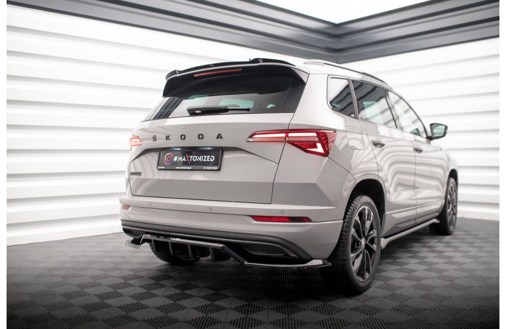 Rear Splitter (with vertical bars) Skoda Karoq Sportline Mk1 Facelift