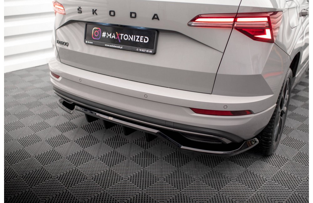 Rear Splitter (with vertical bars) Skoda Karoq Sportline Mk1 Facelift