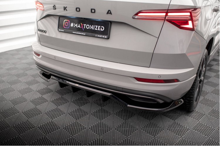 Πίσω Splitter (με κατακόρυφες ράβδους) Skoda Karoq Sportline Mk1 Facelift