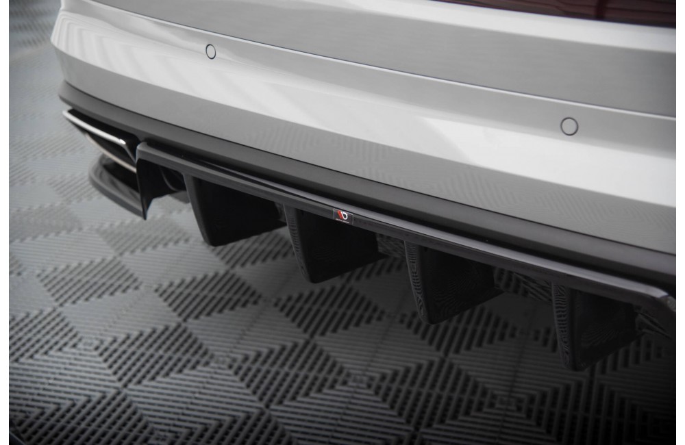 Rear Splitter (with vertical bars) Skoda Kodiaq RS Mk1 / Mk1 Facelift