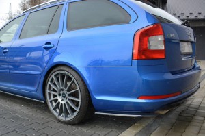Rear Side Splitters Skoda Octavia RS Mk2 / Mk2 FL Sedan / Combi