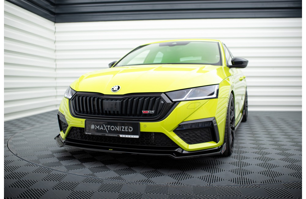 Front Splitter V.2 + Flaps Skoda Octavia RS Mk4