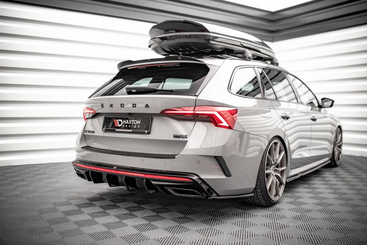 Πίσω Πλευρικοί Splitters V.3 Skoda Octavia RS Liftback / Combi Mk4 Facelift