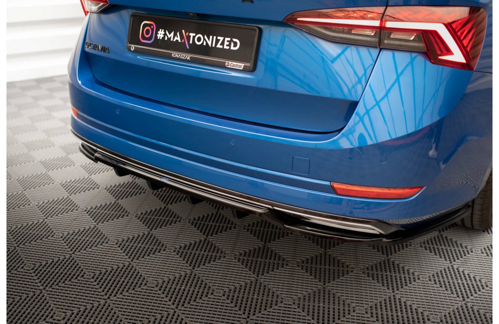 Rear Splitter (with vertical bars) Skoda Octavia Sportline Mk4
