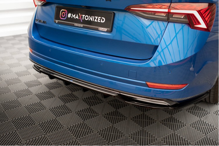 Πίσω Splitter (με κατακόρυφες ράβδους) Skoda Octavia Sportline Mk4