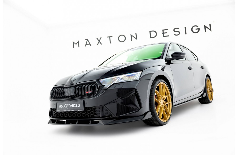 Front Splitter V.2 Skoda Octavia RS Liftback / Combi Mk4 Facelift