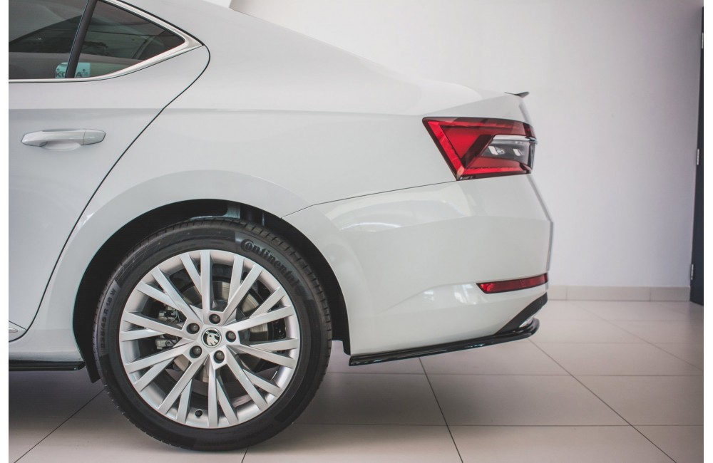 Rear Side Splitters Skoda Superb Liftback / Combi Mk3 Facelift