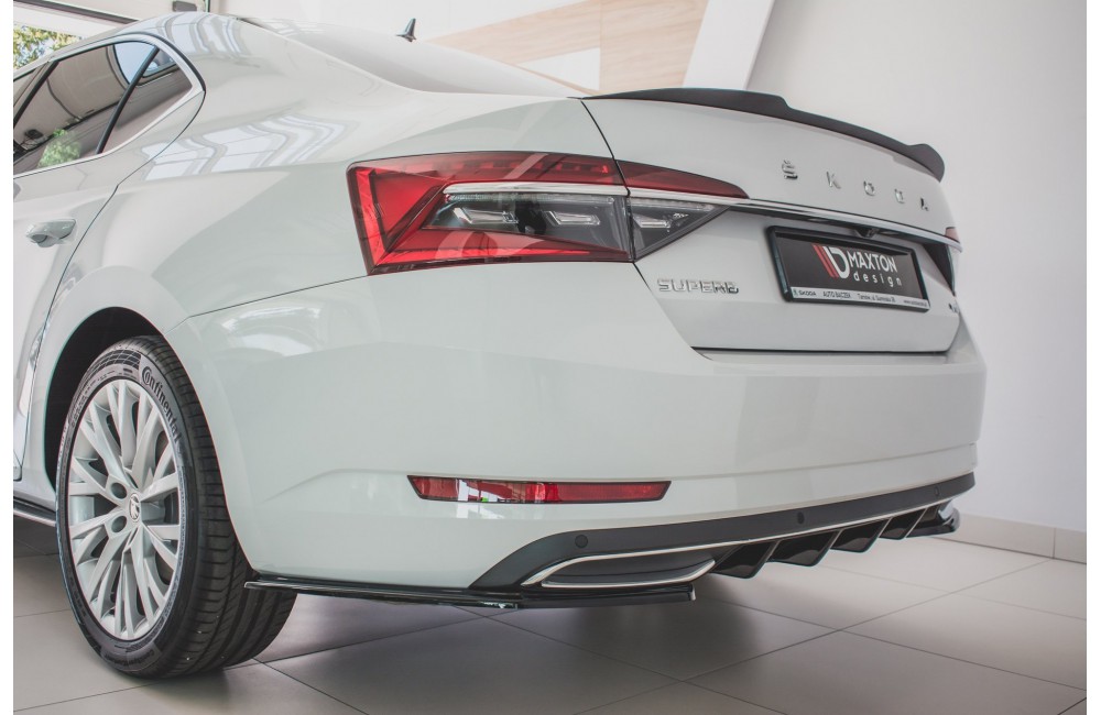 Rear Side Splitters Skoda Superb Liftback / Combi Mk3 Facelift