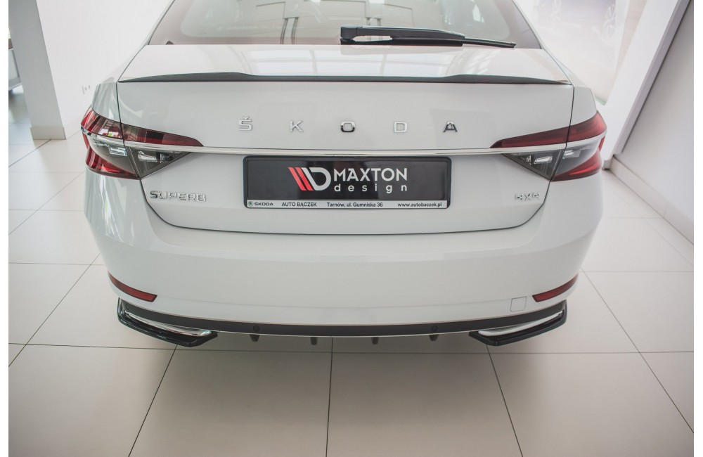 Rear Side Splitters Skoda Superb Liftback / Combi Mk3 Facelift