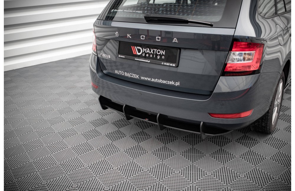 Street Pro Rear Diffuser Skoda Fabia Combi Mk3 Facelift - Black