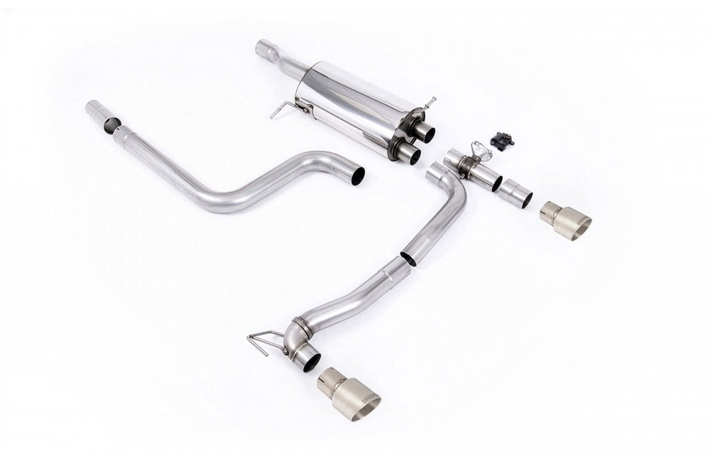 Rear Valance + Miltek Sport Exhaust Ford Fiesta ST Mk8 + GPF System