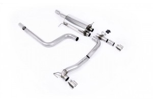 Rear Valance + Miltek Sport Exhaust Ford Fiesta ST Mk8 + GPF System