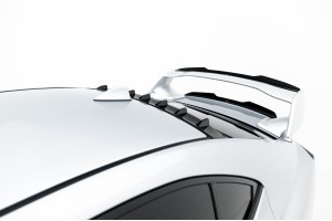 The extension of the rear window Subaru WRX STI Mk2