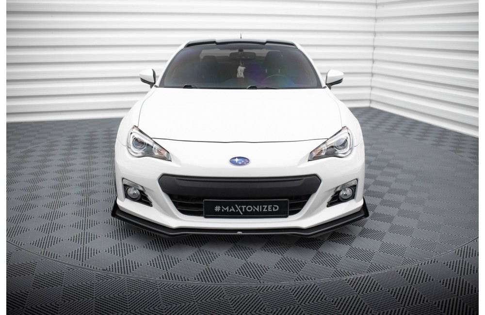 Street Pro Front Splitter V.1 + Flaps Subaru BRZ Mk1  - Black + Gloss Flaps