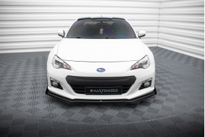 Street Pro Front Splitter V.1 + Flaps Subaru BRZ Mk1  - Black + Gloss Flaps