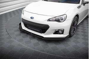 Street Pro Front Splitter V.1 + Flaps Subaru BRZ Mk1  - Black + Gloss Flaps