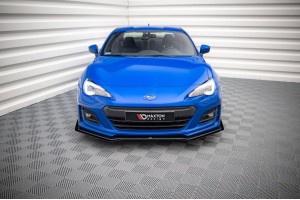 Street Pro Front Splitter V.1 + Flaps Subaru BRZ Mk1 Facelift - Black + Gloss Flaps