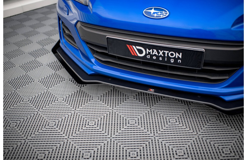 Street Pro Front Splitter V.1 + Flaps Subaru BRZ Mk1 Facelift - Black + Gloss Flaps