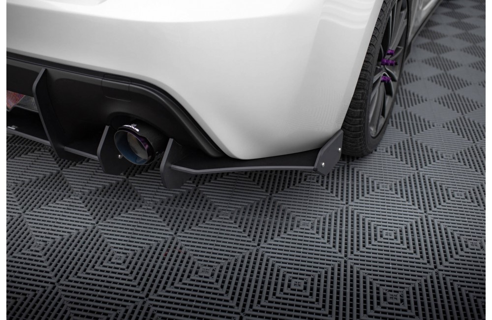 Street Pro Rear Side Splitters Subaru BRZ Mk1 / Mk1 Facelift - Black