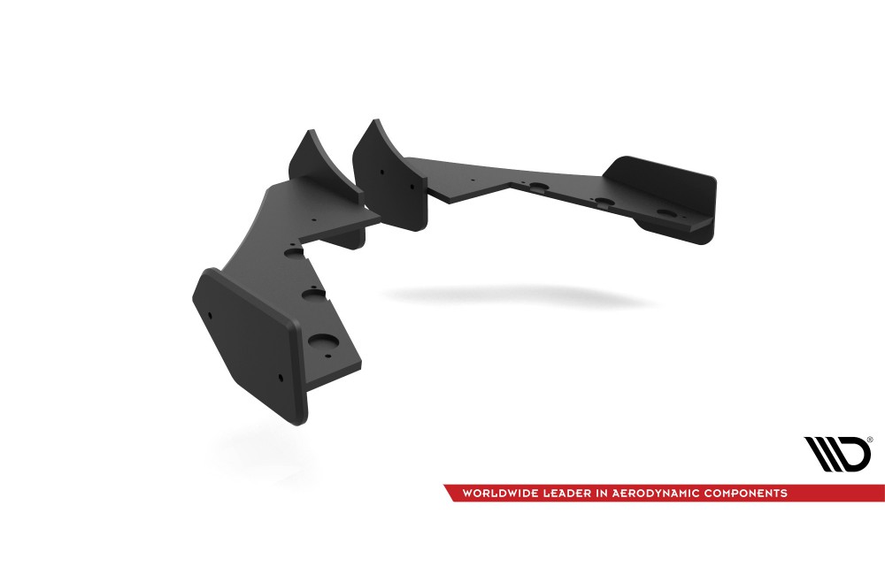 Street Pro Rear Side Splitters Subaru BRZ Mk1 / Mk1 Facelift - Black