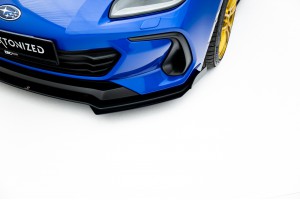 Street Pro Front Splitter + Flaps Subaru BRZ Mk2 - Black + Gloss Flaps