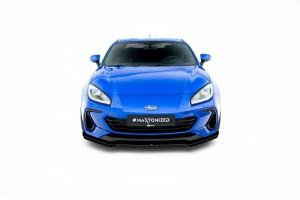 Street Pro Front Splitter + Flaps Subaru BRZ Mk2 - Black + Gloss Flaps