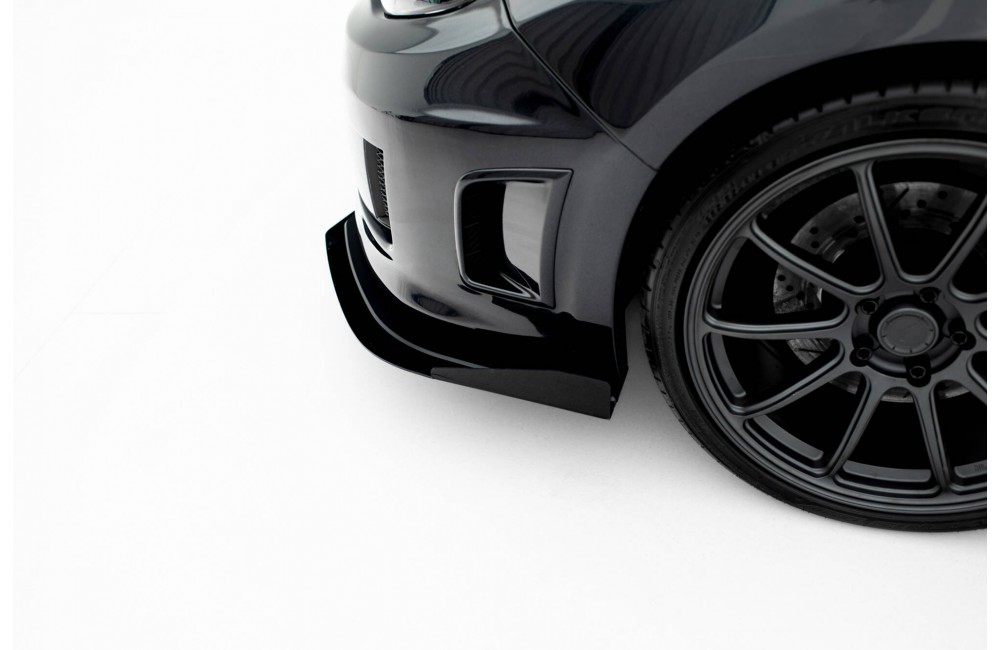 Street Pro Front Splitter + Flaps Subaru Impreza WRX STI Mk3 Facelift - Black + Gloss Flaps