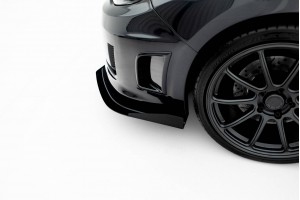 Street Pro Front Splitter + Flaps Subaru Impreza WRX STI Mk3 Facelift - Black + Gloss Flaps
