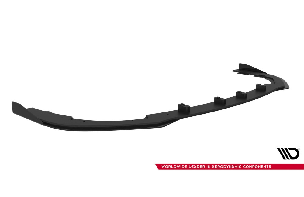 Street Pro Front Splitter + Flaps Subaru Impreza WRX STI Mk3 Facelift - Black + Gloss Flaps