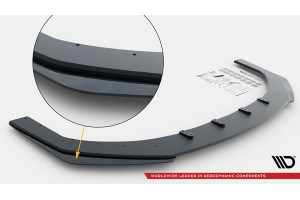 Street Pro Front Splitter + Flaps Subaru Impreza WRX STI Mk3 Facelift - Black + Gloss Flaps