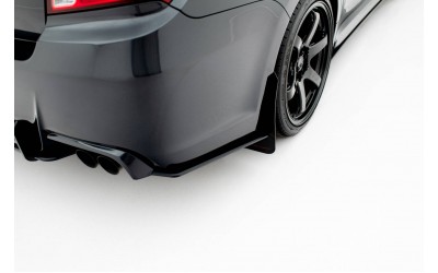 Street Pro Rear Side Splitters Subaru Impreza WRX STI Mk3 Facelift - Black