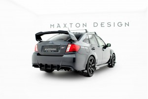 Street Pro Rear Side Splitters + Flaps Subaru Impreza WRX STI Mk3 Facelift - Black + Gloss Flaps