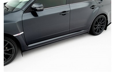 Street Pro Side Skirts Diffusers Subaru Impreza WRX STI Mk3 Facelift - Black