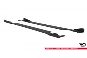 Street Pro Side Skirts Diffusers + Flaps Subaru Impreza WRX STI Mk3 Facelift - Black + Gloss Flaps Street Pro Side Skirts Diffusers + Flaps Subaru Impreza WRX STI Mk3 Facelift - Black + Gloss Flaps