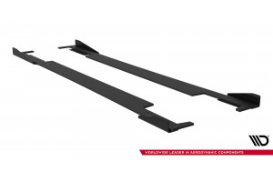 Street Pro Side Skirts Diffusers + Flaps Subaru Impreza WRX STI Mk3 Facelift - Black + Gloss Flaps Street Pro Side Skirts Diffusers + Flaps Subaru Impreza WRX STI Mk3 Facelift - Black + Gloss Flaps
