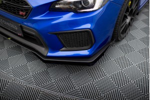 Street Pro Front Splitter + Flaps Subaru WRX STI Mk1 Facelift - Black + Gloss Flaps