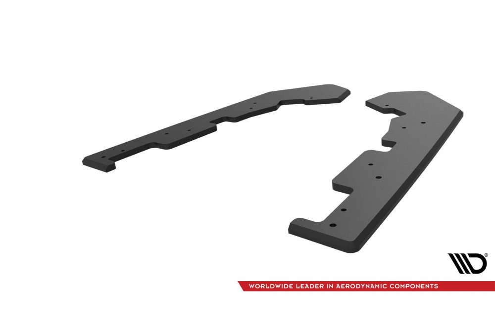Street Pro Rear Side Splitters  Subaru WRX STI Mk1 - Black