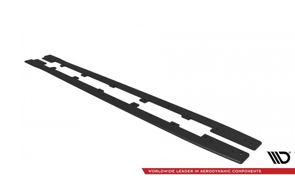 Street Pro Side Skirts Diffusers Subaru WRX STI Mk1 - Black-Red Street Pro Side Skirts Diffusers Subaru WRX STI Mk1 - Black-Red