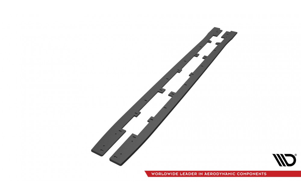 Street Pro Side Skirts Diffusers Subaru WRX STI Mk1 - Black-Red Street Pro Side Skirts Diffusers Subaru WRX STI Mk1 - Black-Red