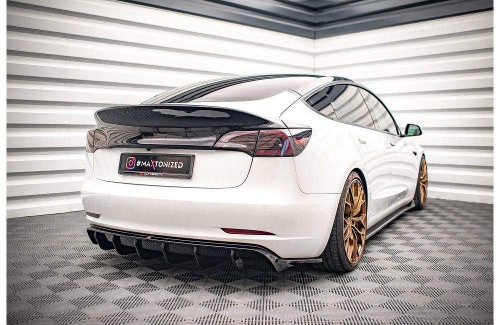 Rear Side Splitters V.2 Tesla Model 3