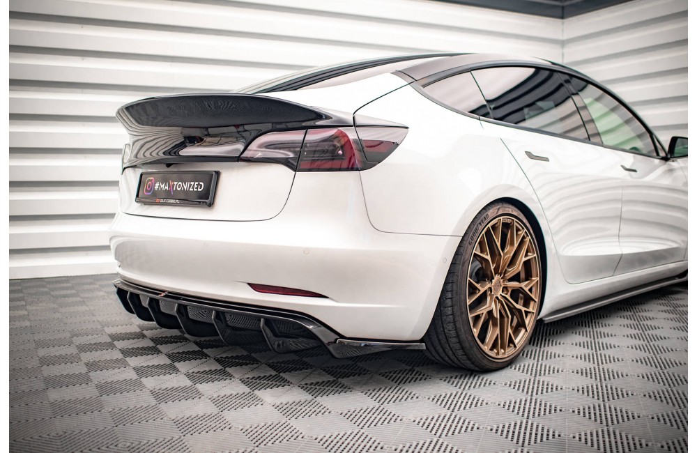 Rear Side Splitters V.2 Tesla Model 3