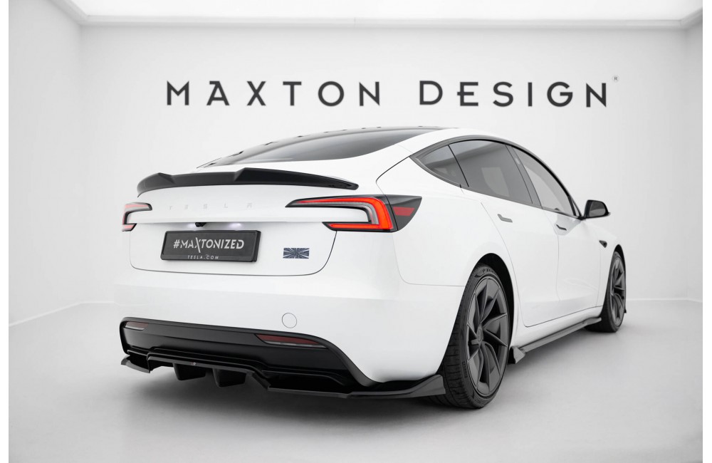 Rear Splitter (with vertical bars) V.1 Tesla Model 3 Performance Mk1 Facelift