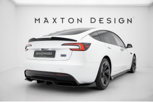 Rear Splitter (with vertical bars) V.1 Tesla Model 3 Performance Mk1 Facelift