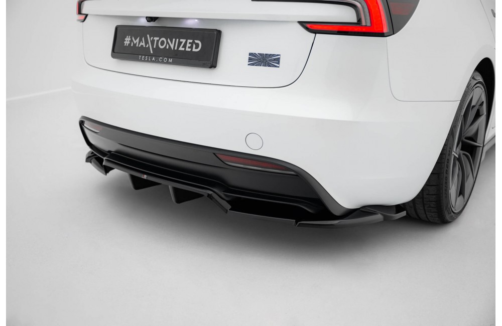 Rear Splitter (with vertical bars) V.2 Tesla Model 3 Performance Mk1 Facelift