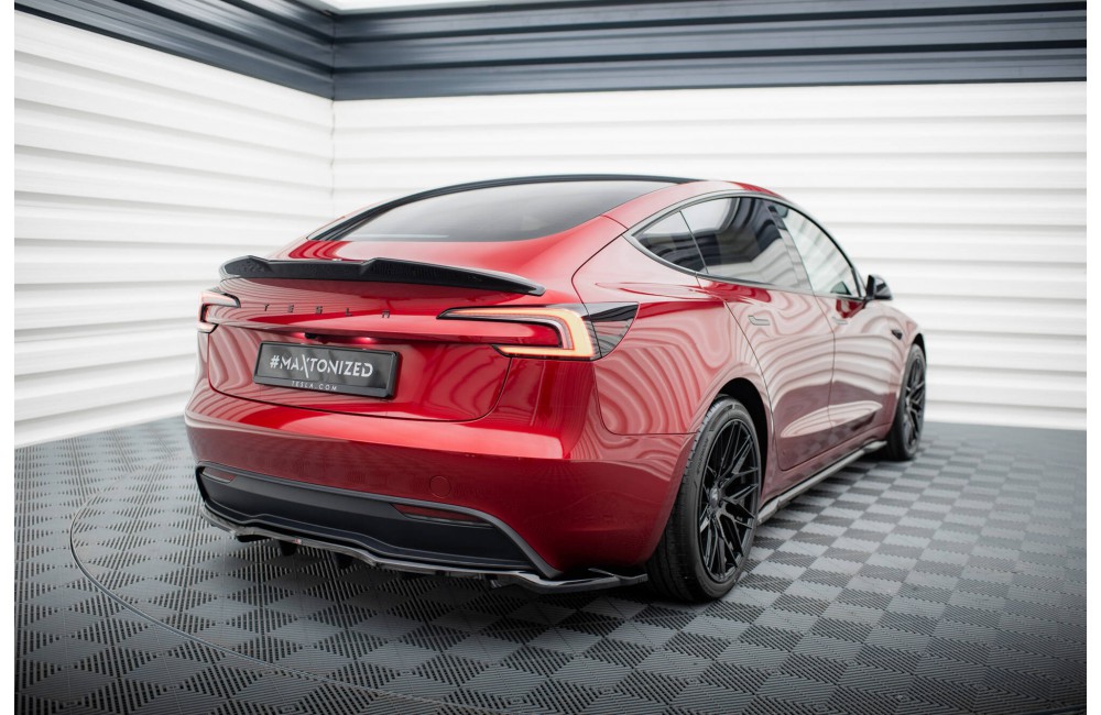 Rear Splitter (with vertical bars) V.1 Tesla Model 3 Project Highland(Facelift)