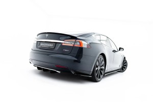 Rear Side Splitters V.1 Tesla Model S Mk1