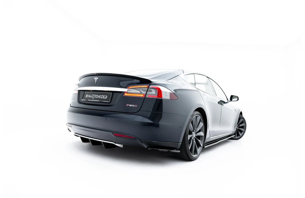 Rear Side Splitters V.2 Tesla Model S Mk1